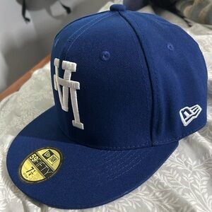 New Era Royal Blue Fitted Cap with White Logo